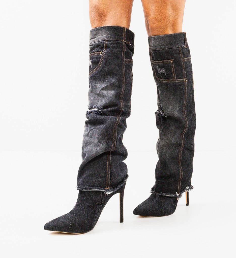 Cizme Dama Outback Negre Rezistente - imagine 3