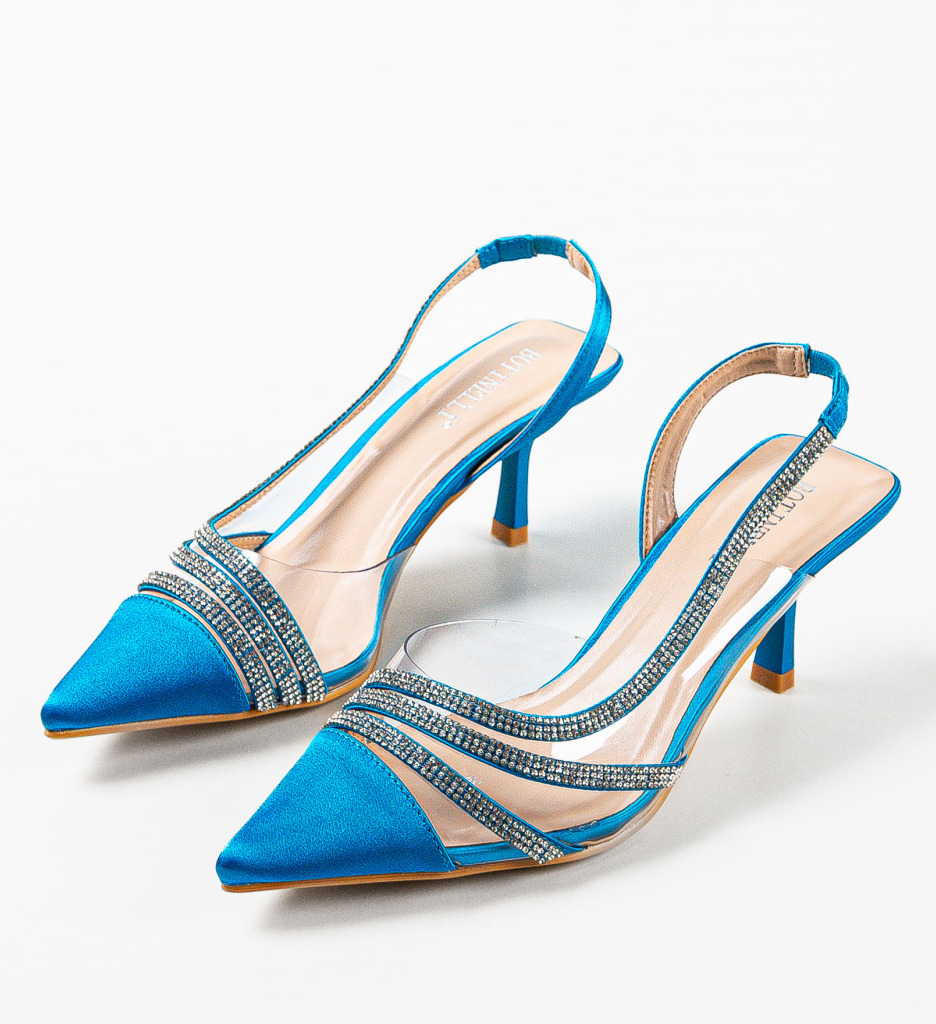 Pantofi Toc Yildiz Albastri - Eleganță & Stil - imagine 5