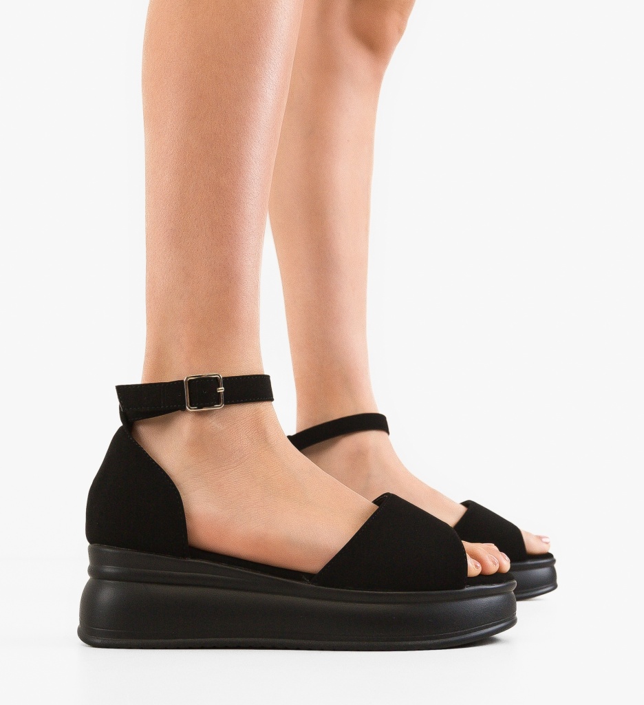 Sandale Dama Juste Negre - Eleganță și Confort