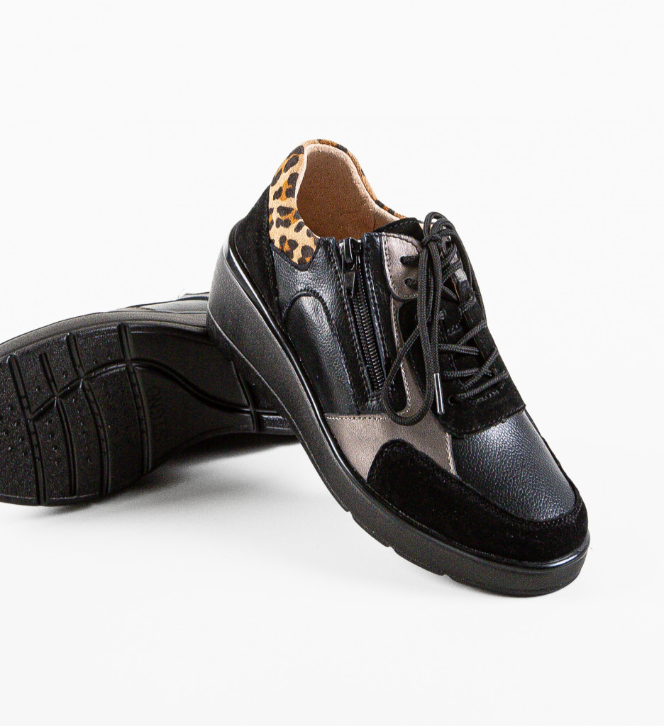 Sneakers Dama Nysa Negri | Confort si Stil Urban - imagine 14