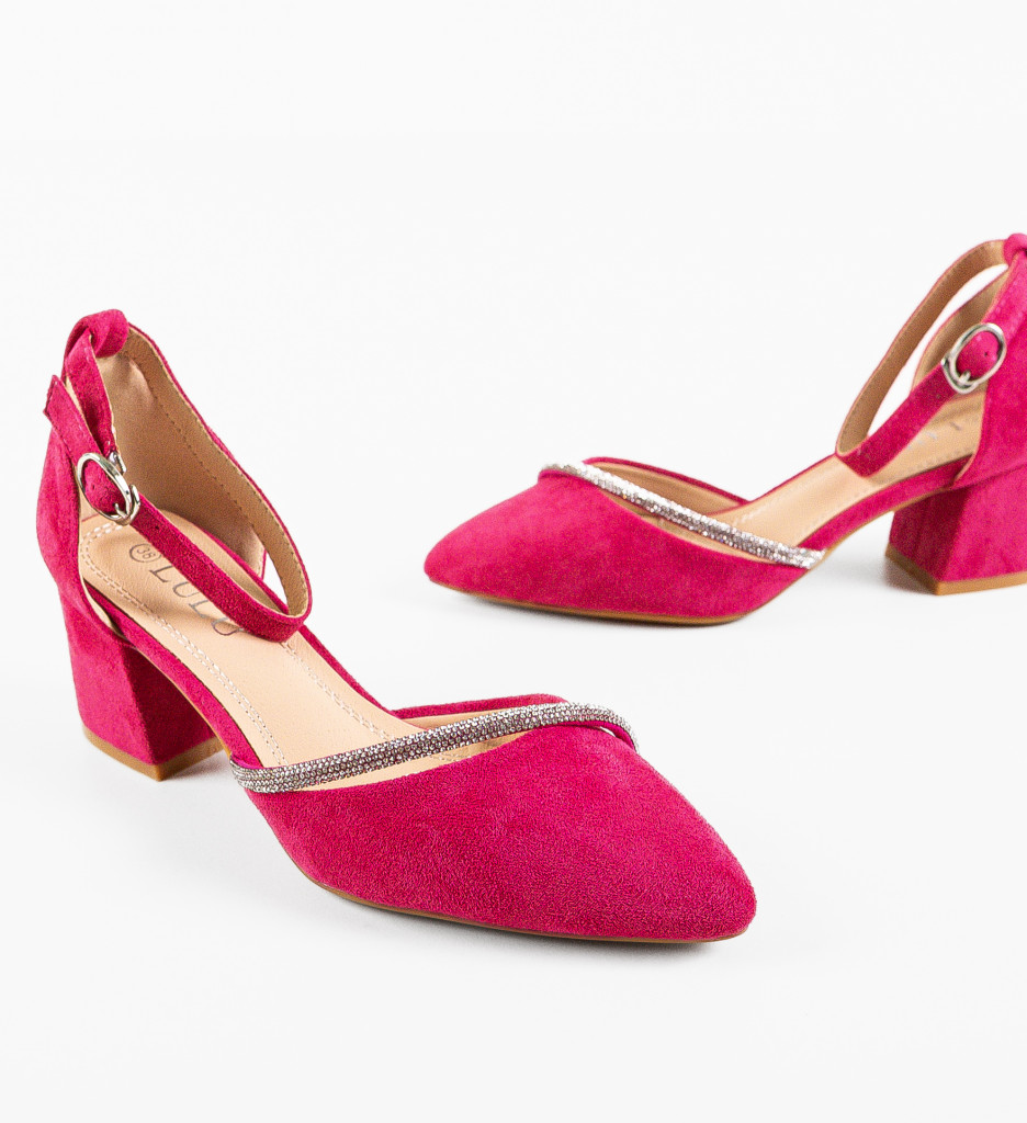Pantofi cu Toc Fuchsia Pamela | Stil și Eleganță