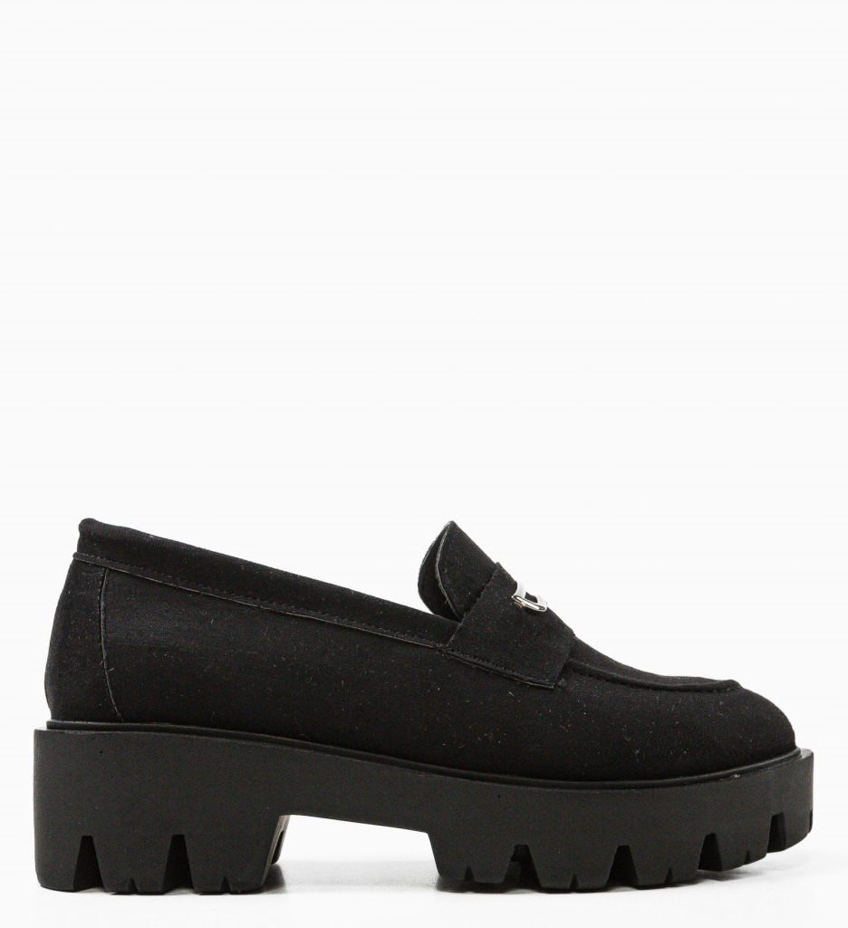 Pantofi Casual Negri Beikrols - Confort Stil - imagine 4