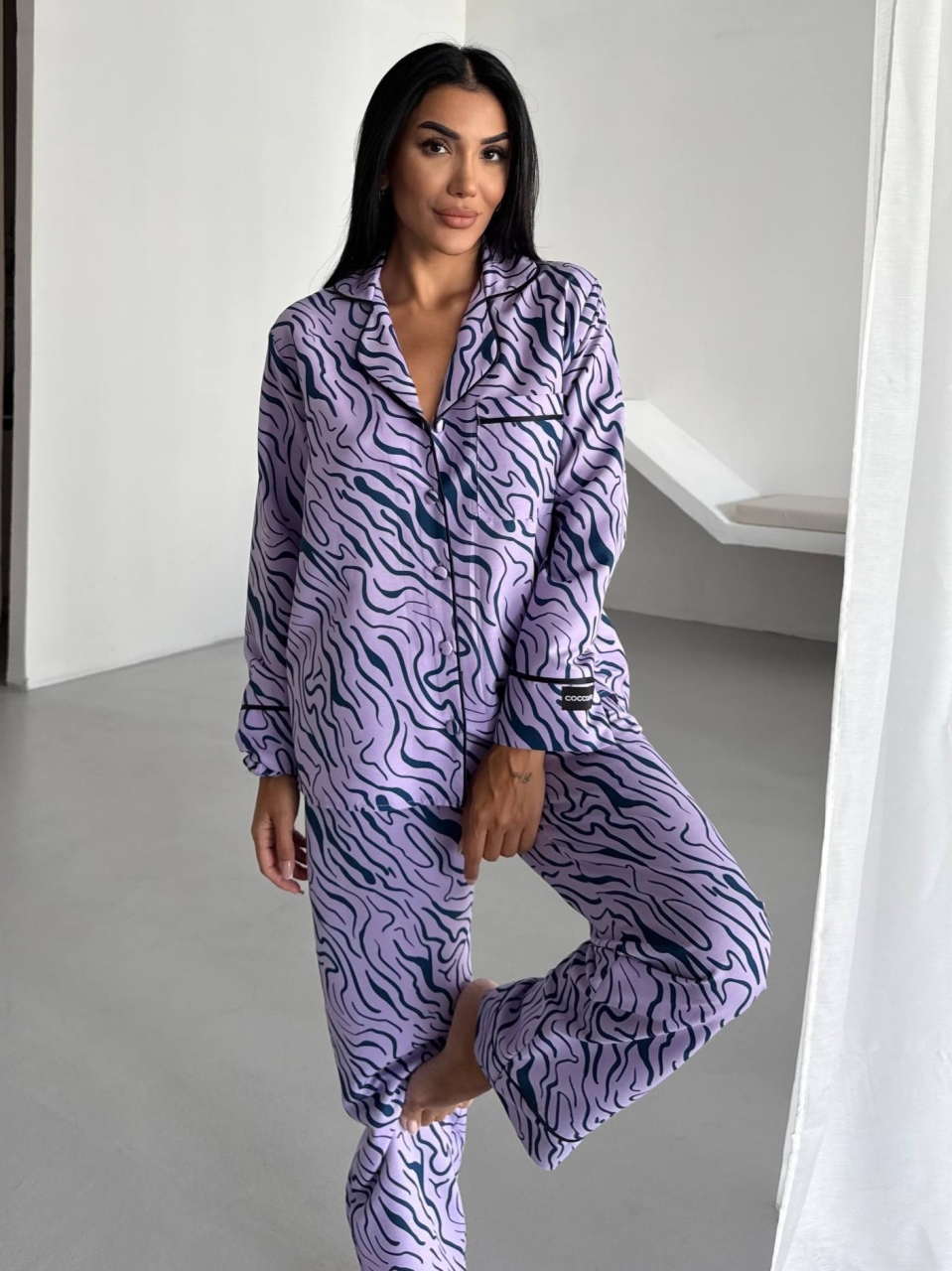 Set Pijama Dama 2 Piese Delis | Viscoza Satin Mat