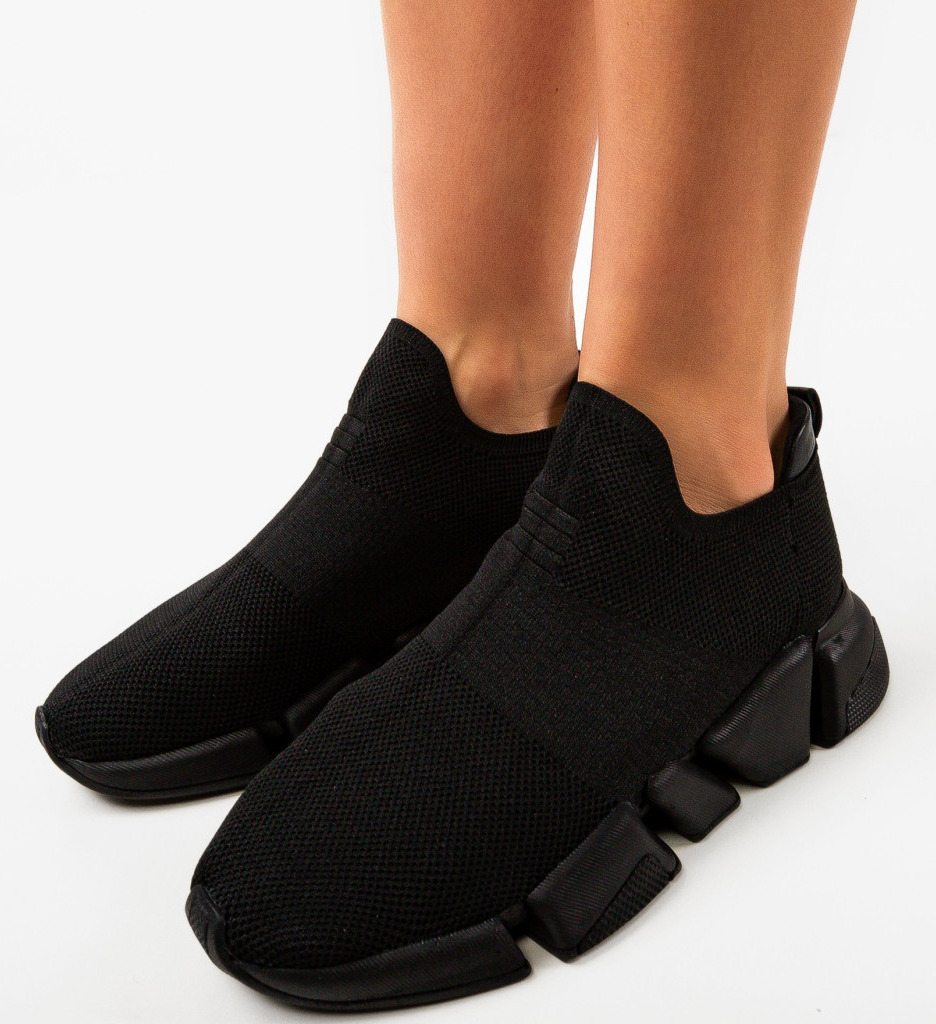 Sneakers Dama Zuper Negri | Confort & Stil Urban - imagine 3