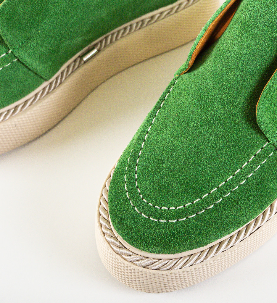 Pantofi Casual Hanter Verzi | Stil și Confort Urban - imagine 4