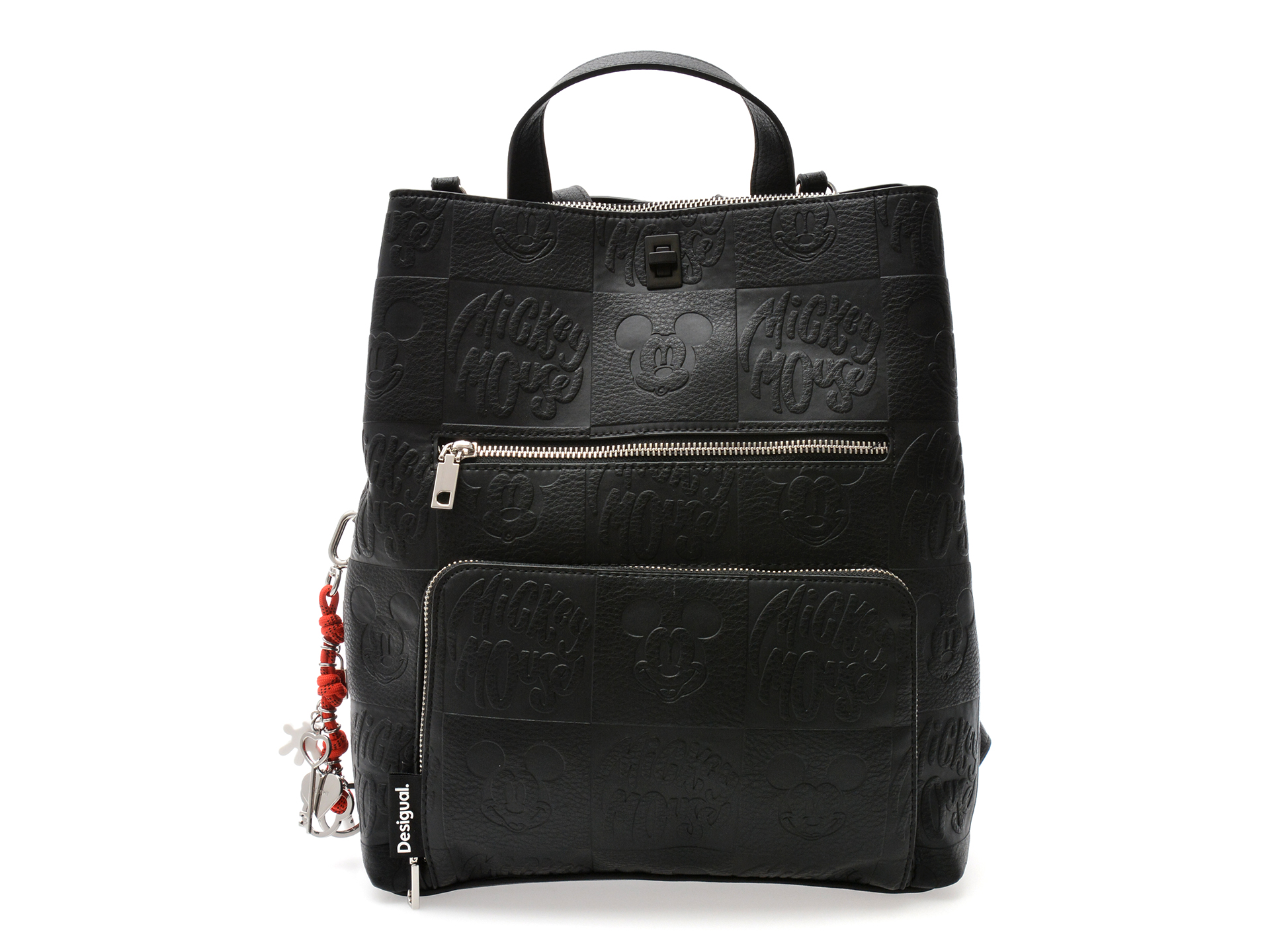 Geanta Desigual WAKP02 negru piele ecologică