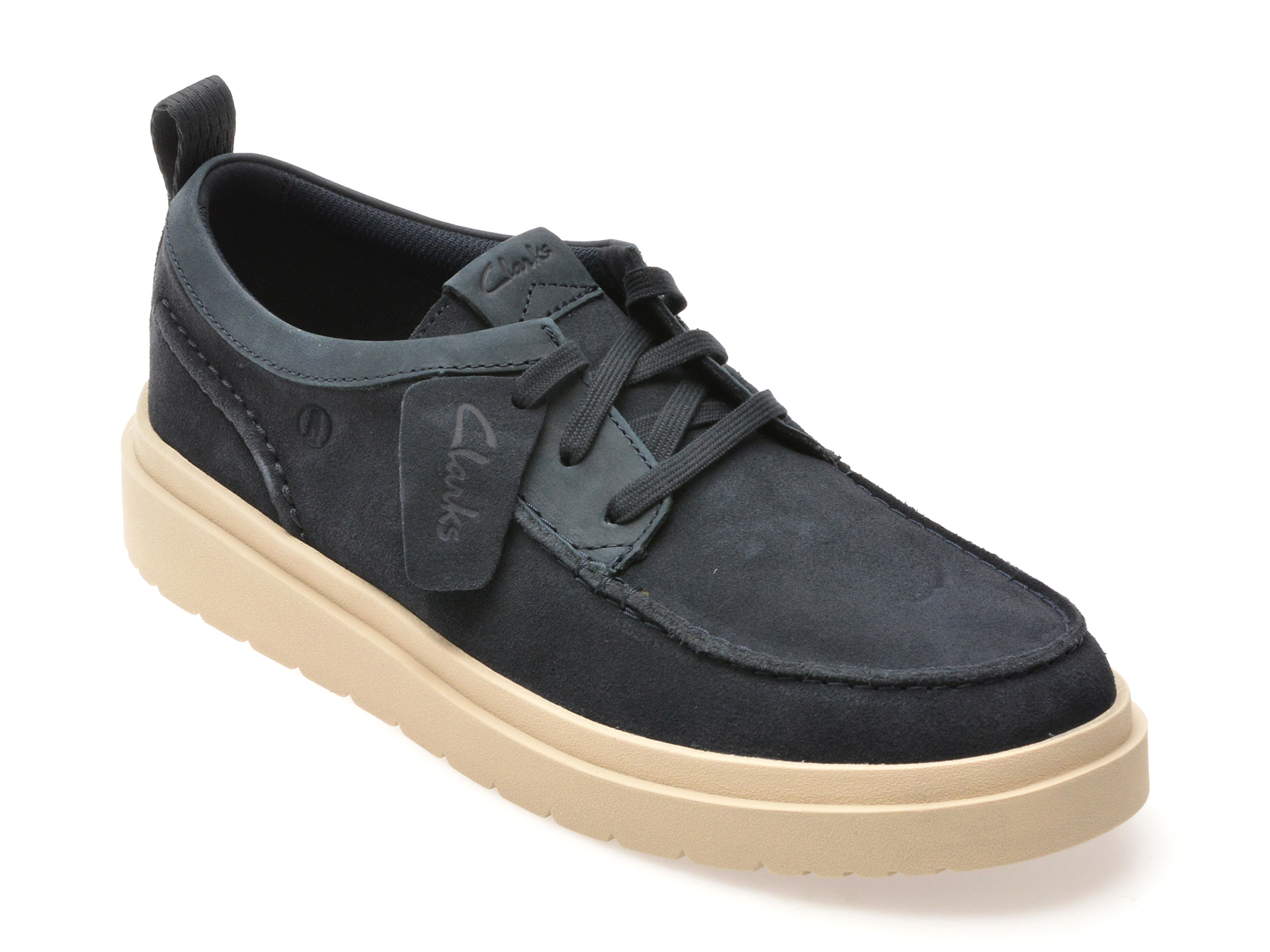 Mocasini Clarks POLDEN MOC bleumarin, confort suprem - imagine 2