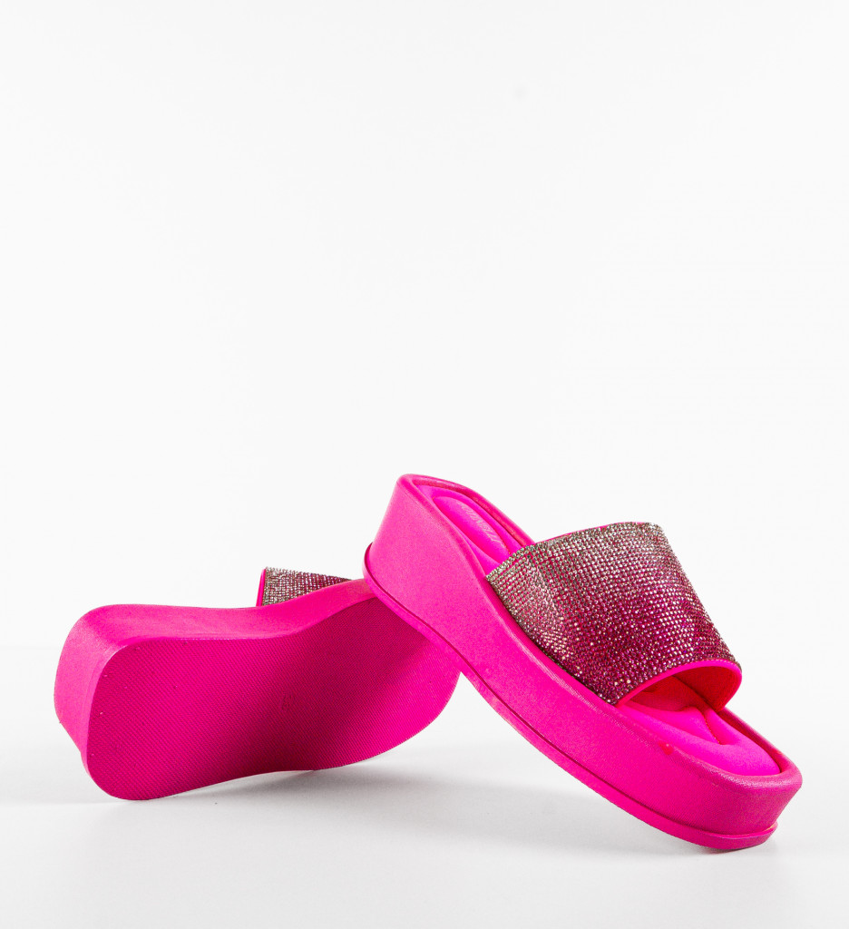 Papuci Dama Gaib Fuchsia - Confort și Stil