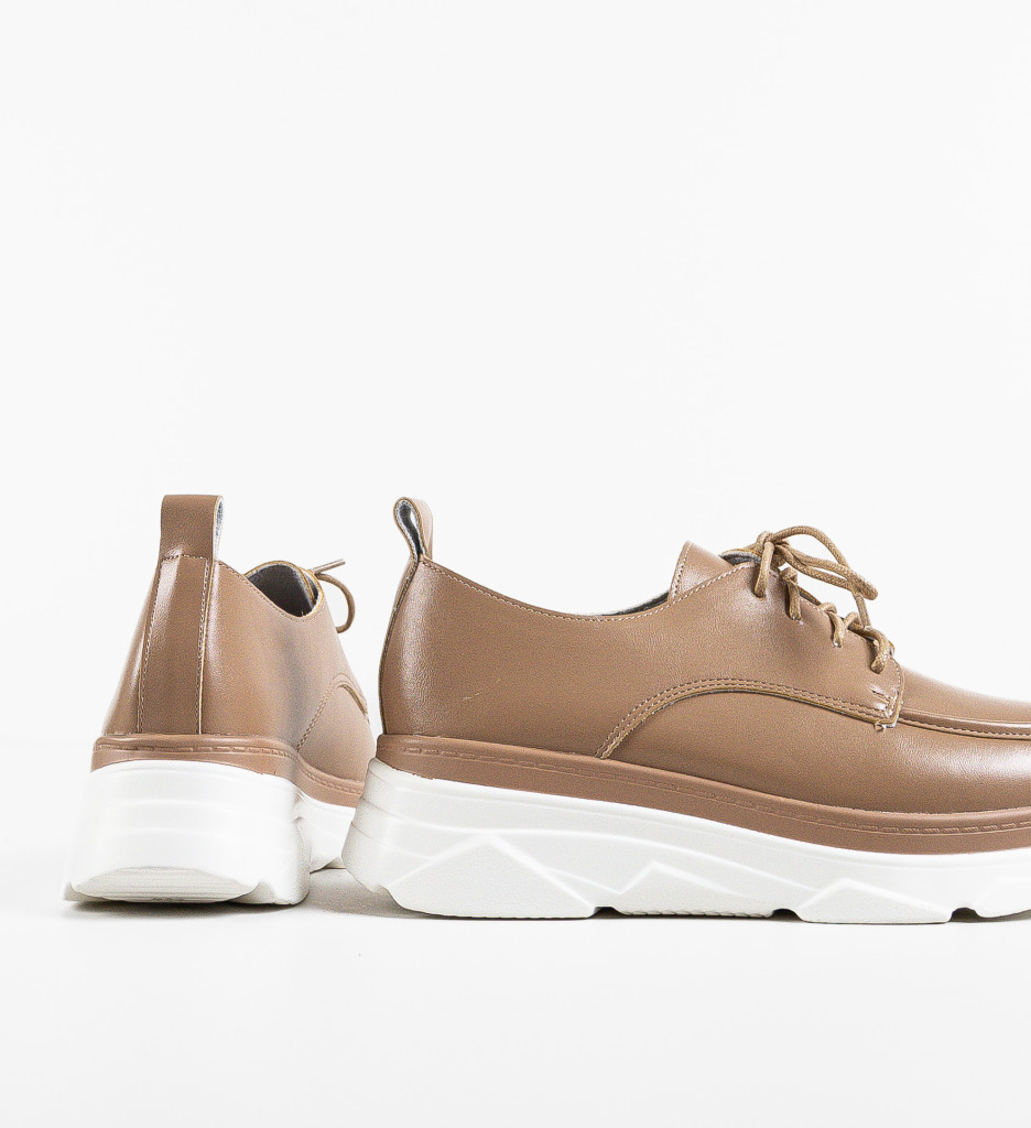 Pantofi Casual Dama Frelly Khaki | Stil & Confort - imagine 6
