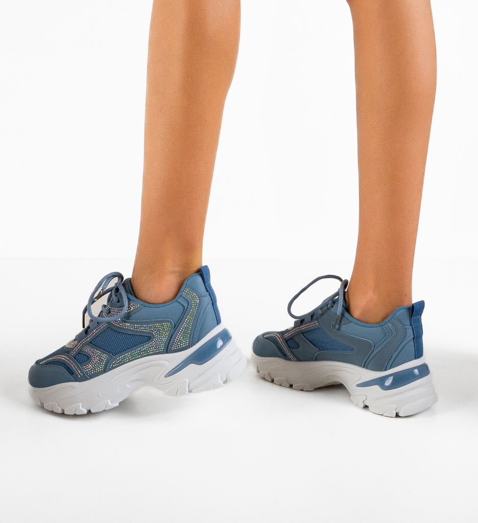 Pantofi Sport Nereus Albastri - Confort Maxim - imagine 4