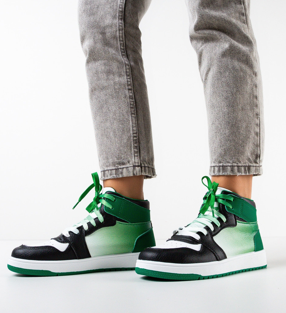 Sneakers Dama Verzi | Confort & Stil Modern - imagine 3