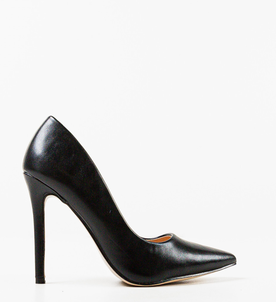 Pantofi Toc Plazyn Negri - Eleganță și Stil - imagine 5