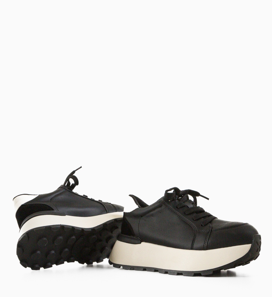 Sneakers Dama Reqa Negri - Confort și Stil - imagine 4