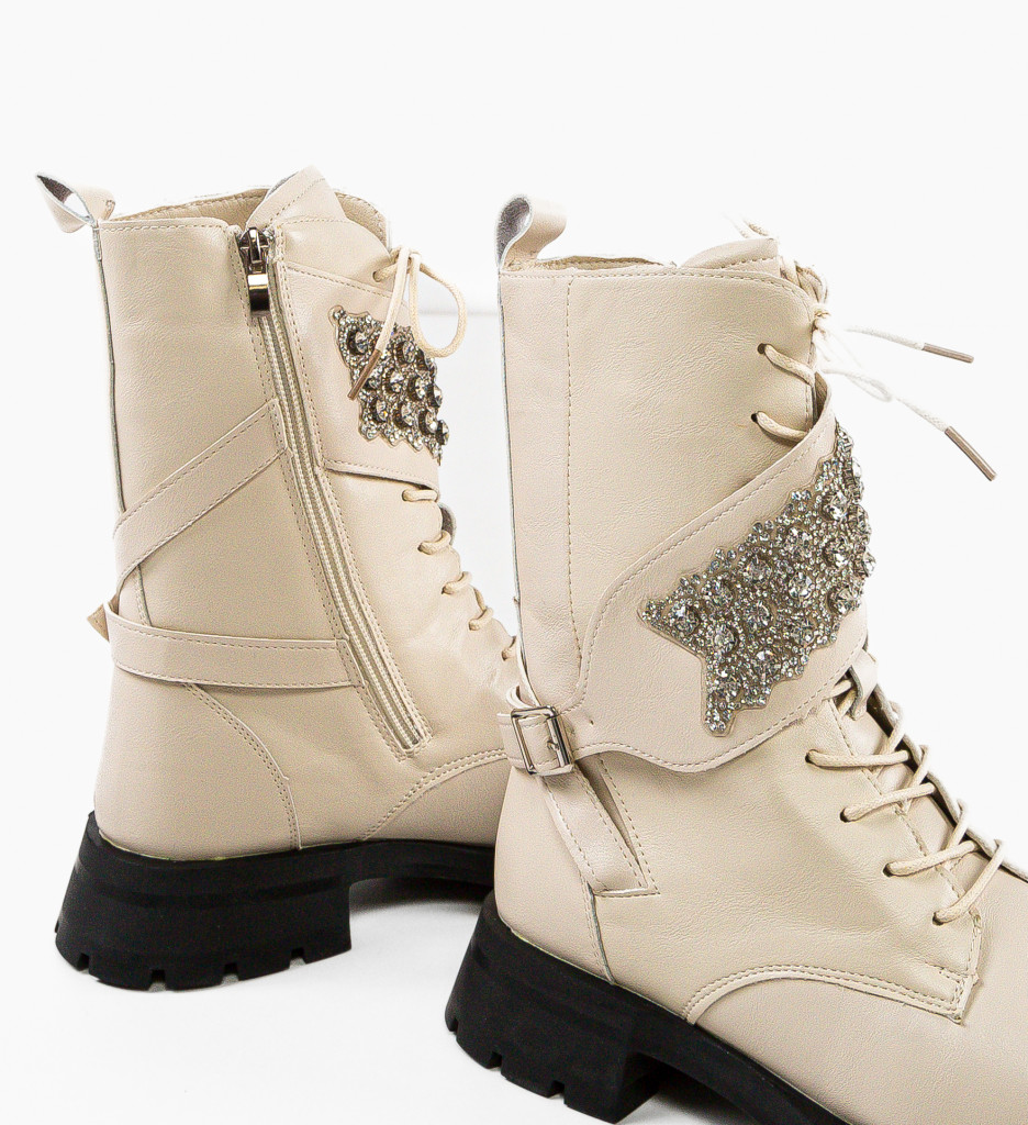 Ghete Dama Lakeras Bej - Confort și Stil - imagine 6