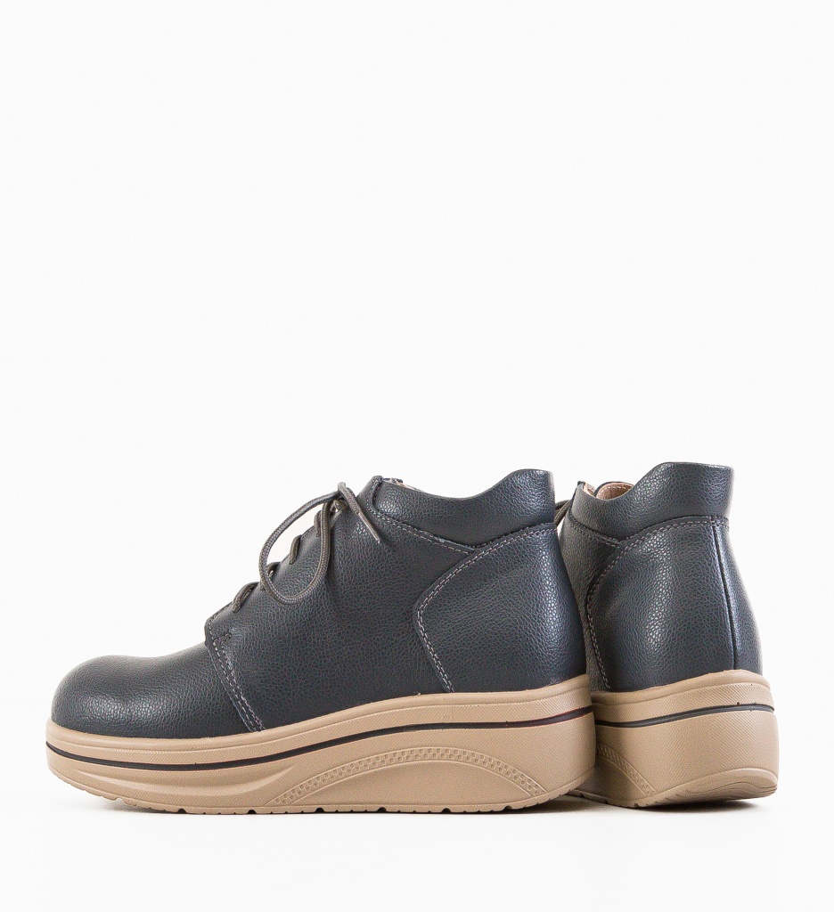 Pantofi Casual Palerma Gri - Confort & Stil - imagine 8