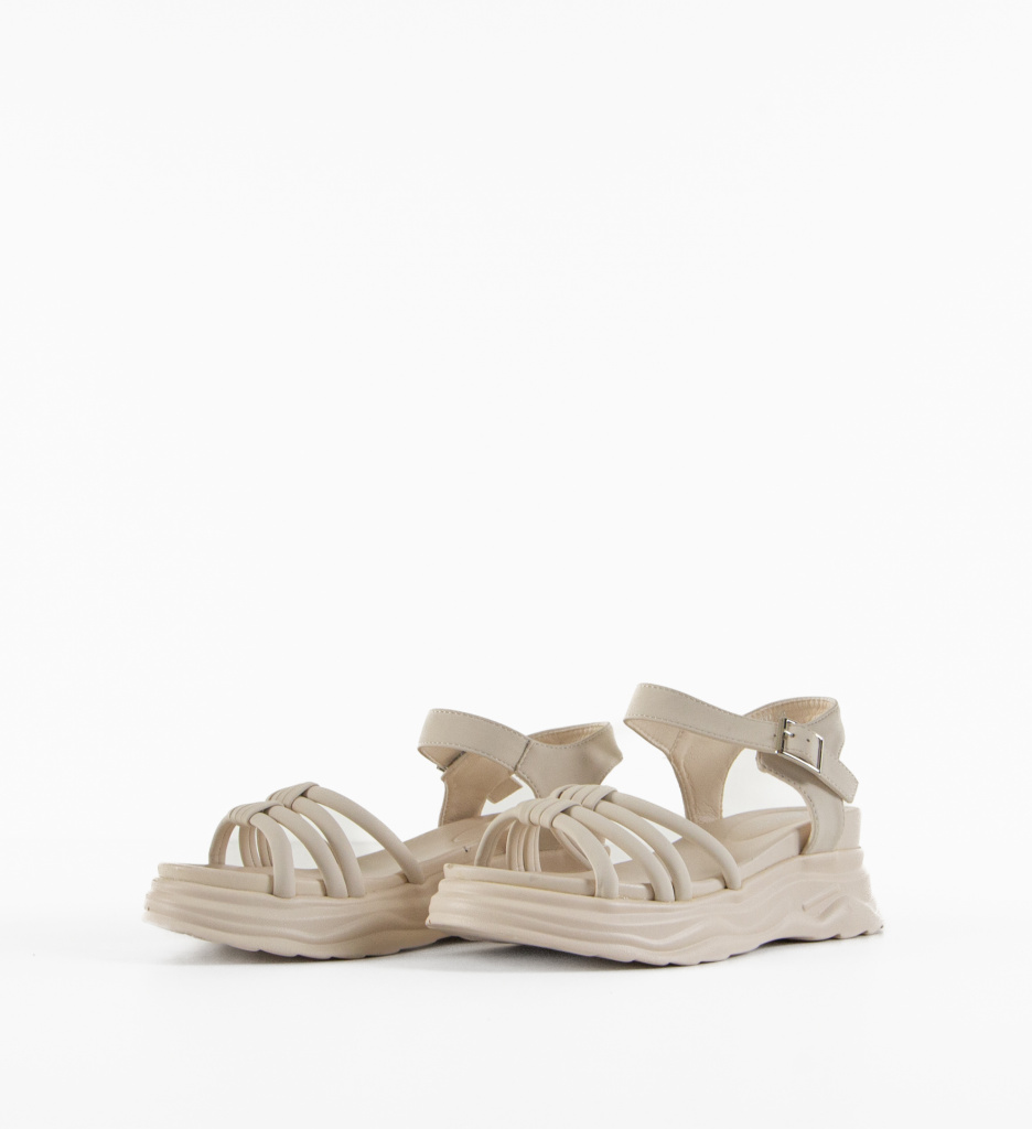 Platforme Dama Patras Bej | Confort & Stil - imagine 4