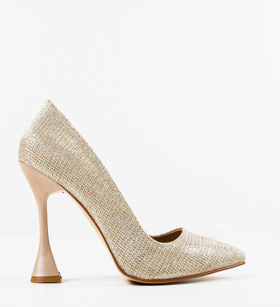 Pantofi Dama Heda Aurii 2 - Eleganță și Stil - imagine 4