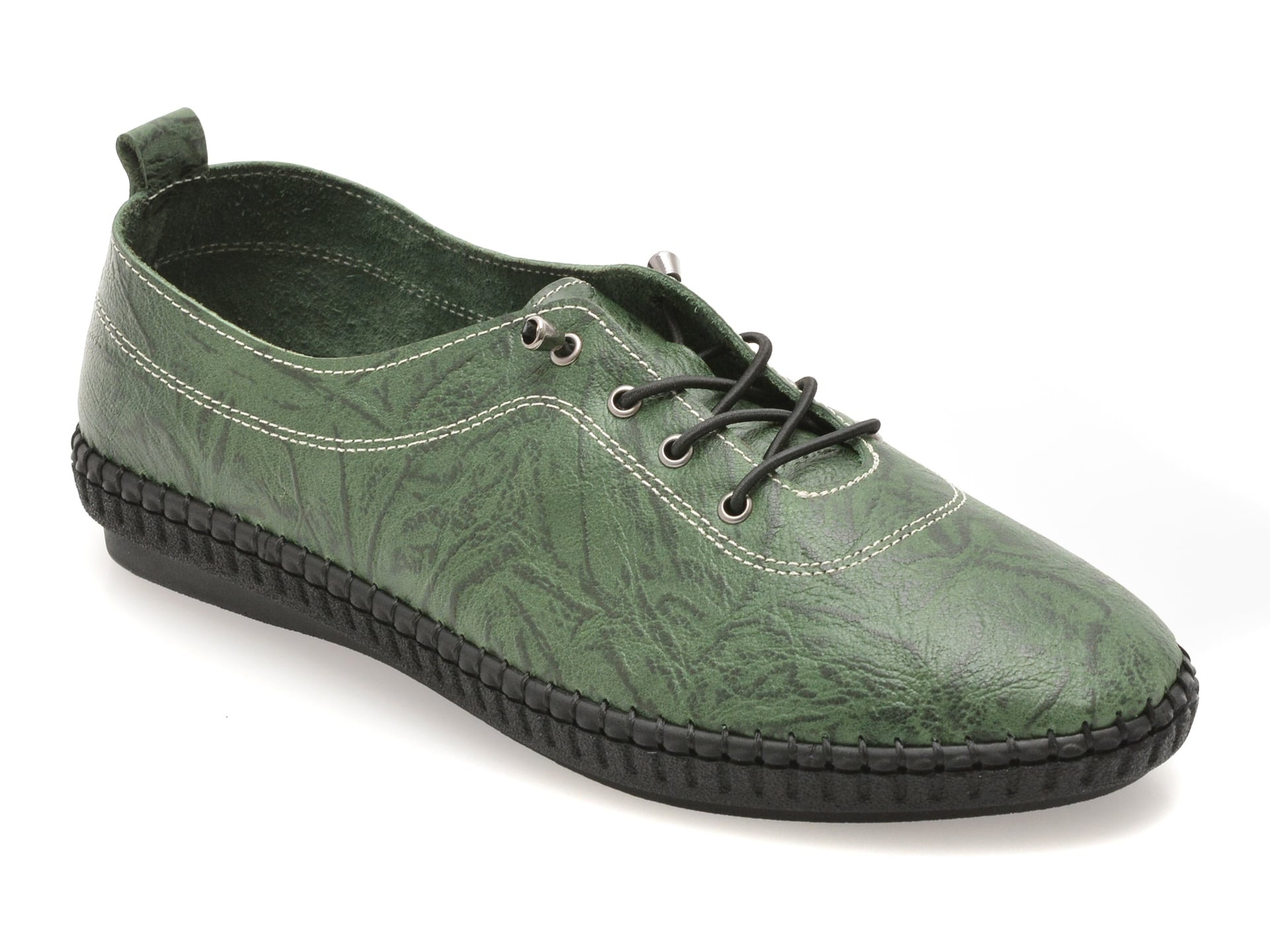 Pantofi EVIDA Kaki din Piele Naturală