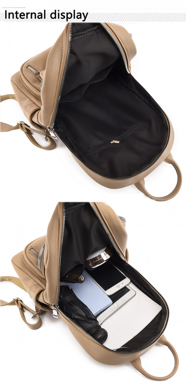Rucsac dama Aaliyah GT2196 Delis, Albastru, 26x11x33 cm - imagine 5