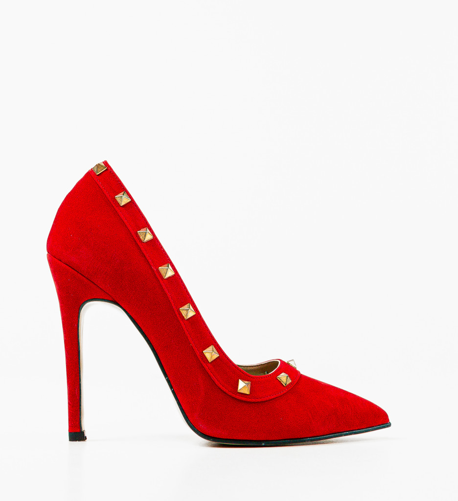 Pantofi cu Toc Laylo Rosii | Eleganță și Stil - imagine 4