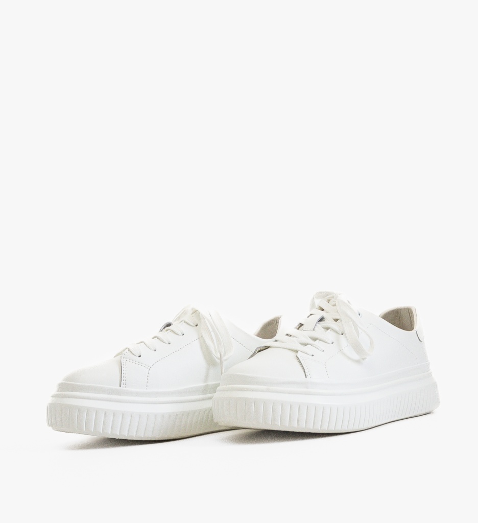 Sneakers Spoke Dama Albi - Confort și Stil - imagine 7