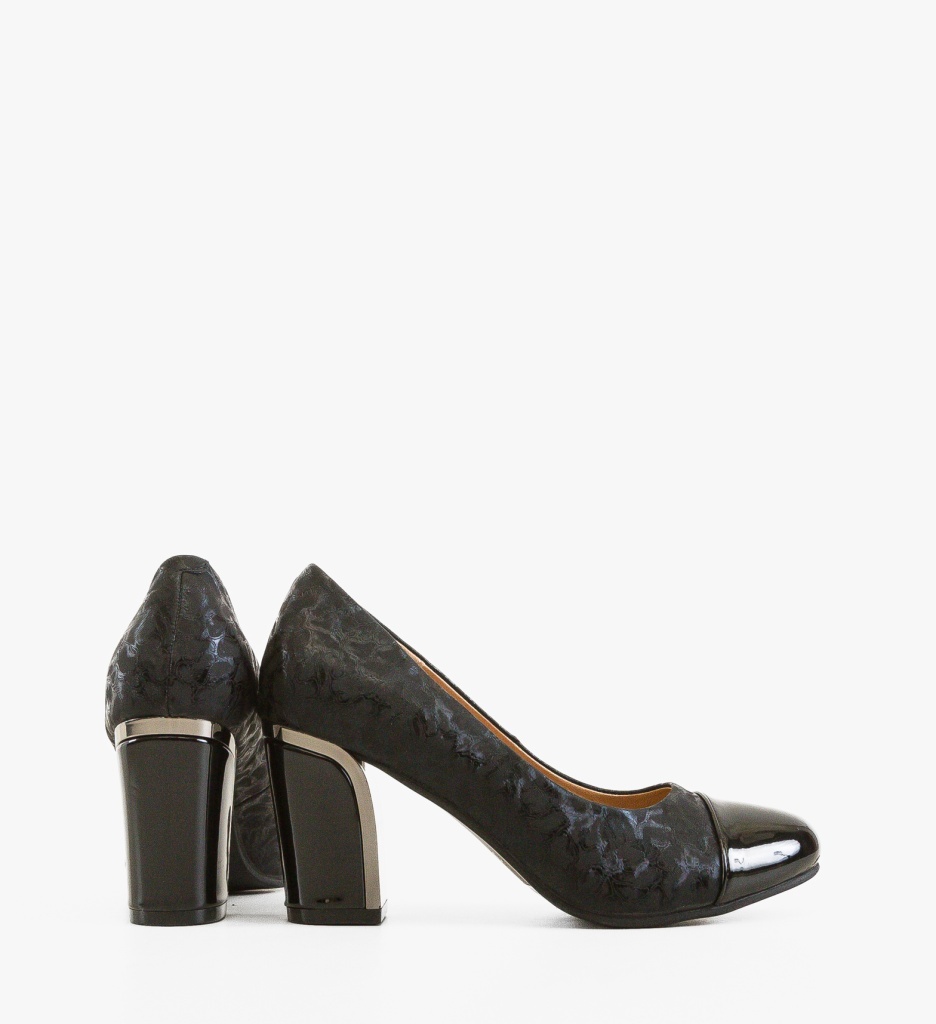 Pantofi dama Poopy Negri Eleganți cu Toc - imagine 2