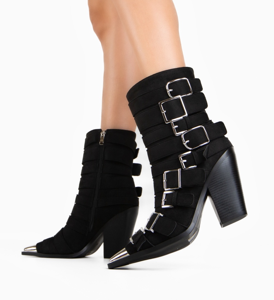 Botine Donia Negre - Eleganță și Stil - imagine 4