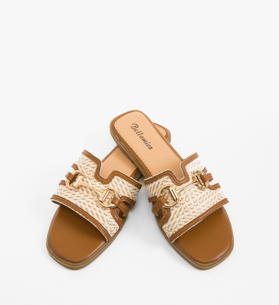 Papuci Dama Belle Camel | Eleganță și Confort - imagine 4