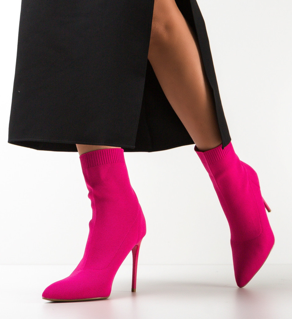 Botine Gluty Fuchsia | Stil și Confort - imagine 3