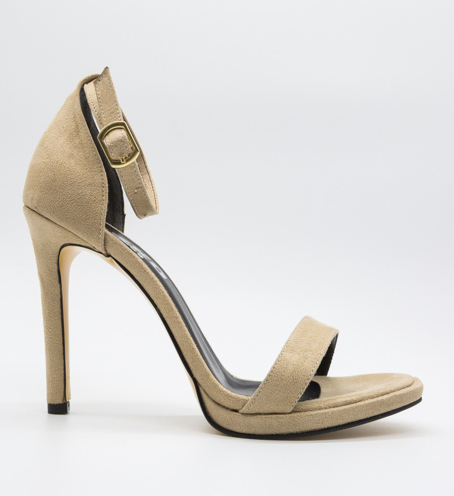 Sandale cu Toc Salema Bej - Eleganță și Stil - imagine 5