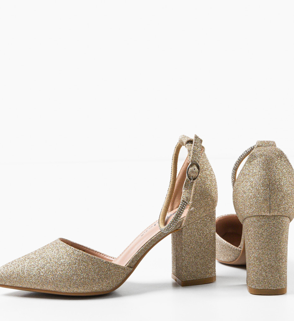 Pantofi Virginia Aurii - Eleganță și Stil - imagine 8