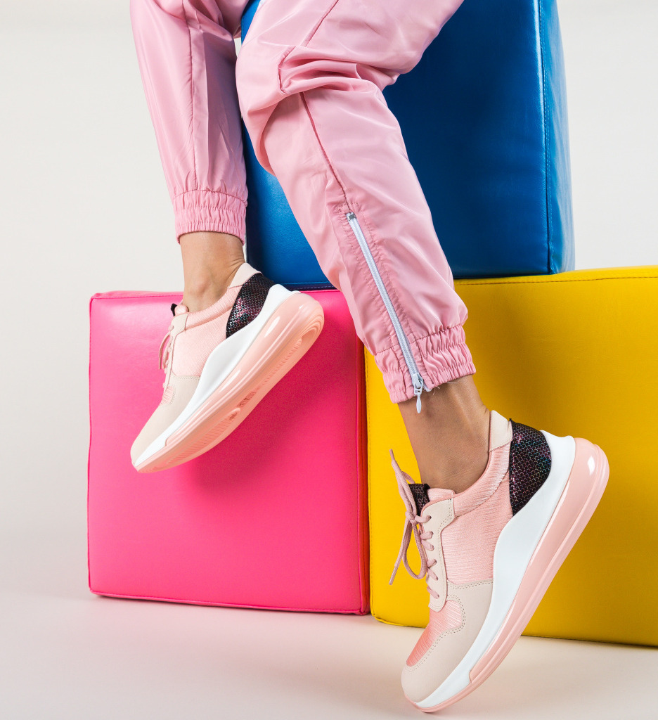 Pantofi Sport Basido Roz - Confort și Stil - imagine 6