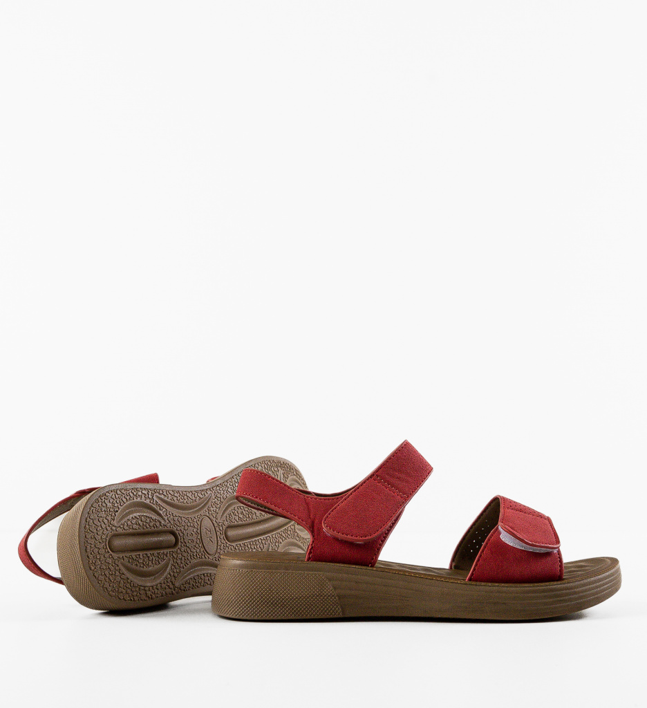 Sandale Temple Rosii Elegante - Confort si Stil - imagine 7