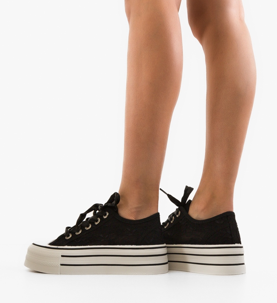 Sneakers Dantek Negri | Confort și Stil Zilnic - imagine 2