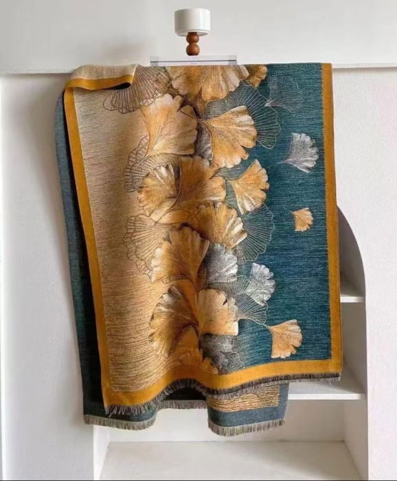 Esarfă Premium Ginkgo Shopika | Stil și Eleganță