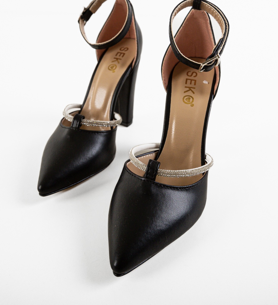 Pantofi cu Toc Samora Negri - Eleganță și Stil - imagine 7