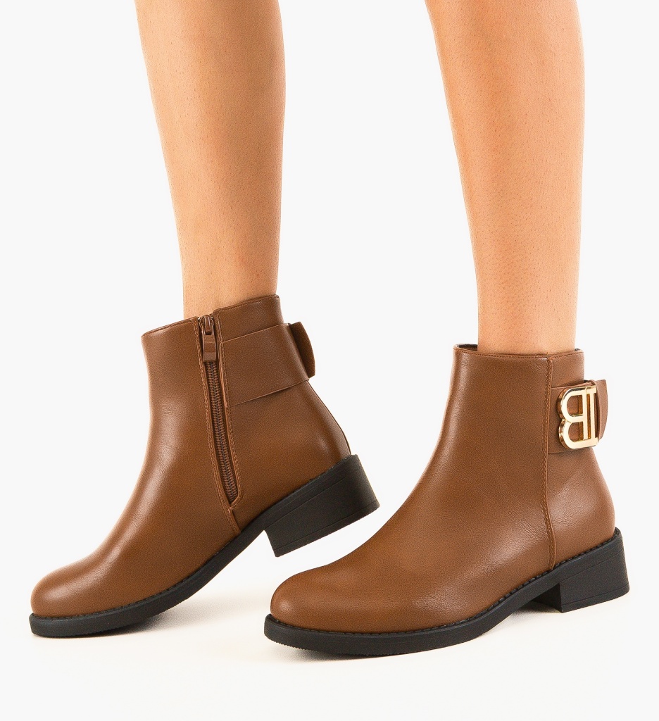 Ghete Dama Camel Kalbre - Confort si Stil - imagine 4