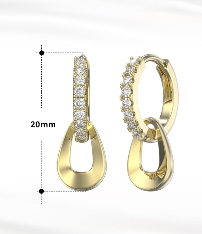 Cercei Delis Argint 925 Placati Aur - Eleganti - imagine 4