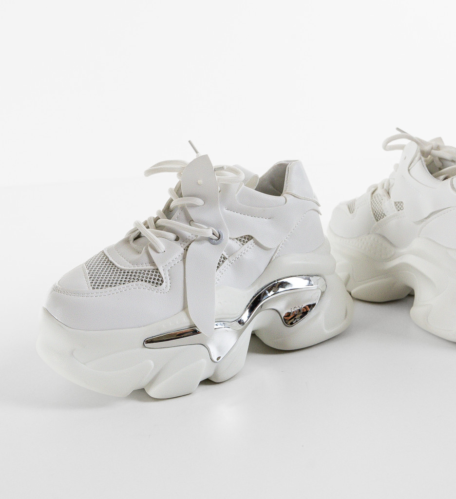 Sneakers Dama Koskol Albi - Confort și Stil - imagine 5