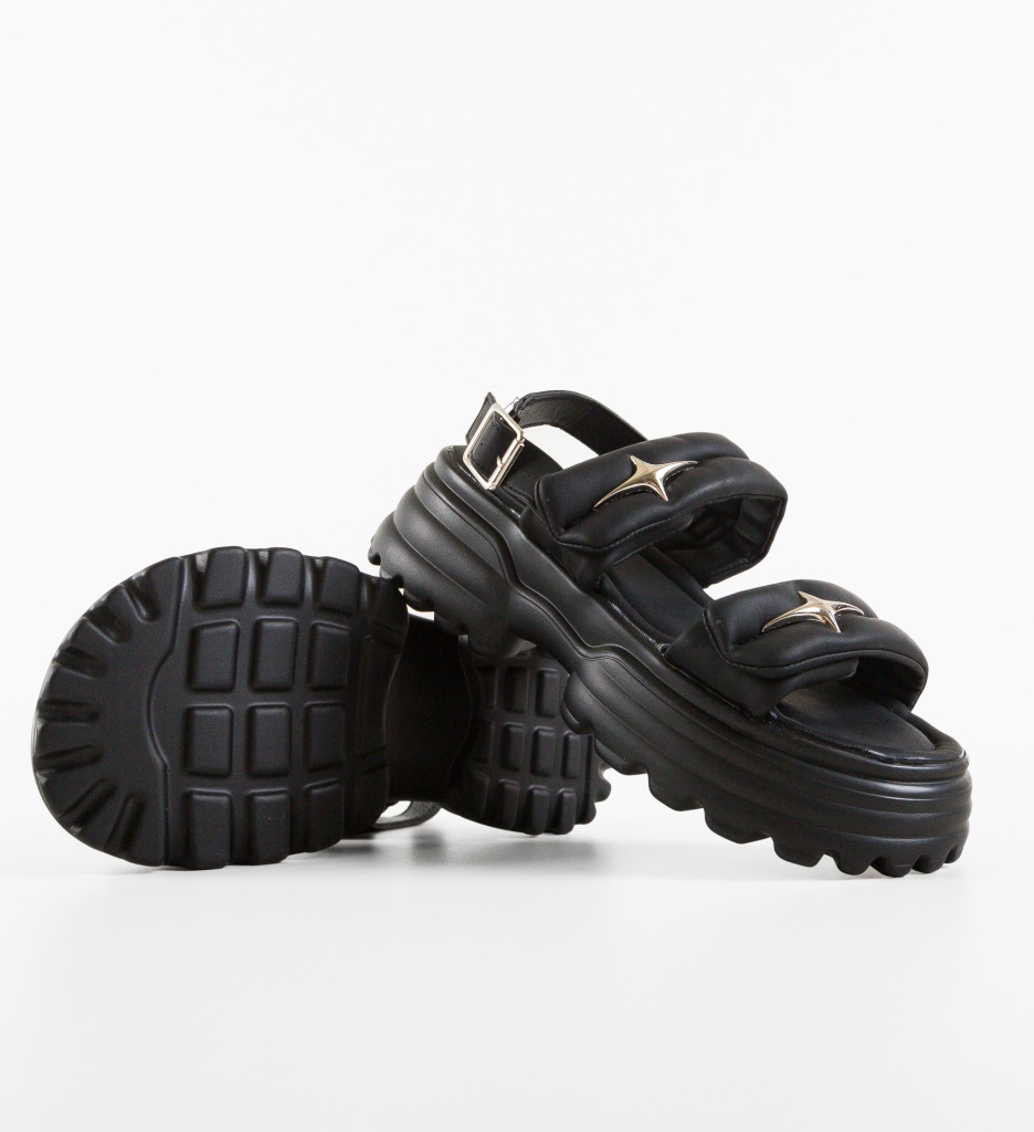Sandale Dama Valkem Negre | Eleganță și Confort - imagine 3