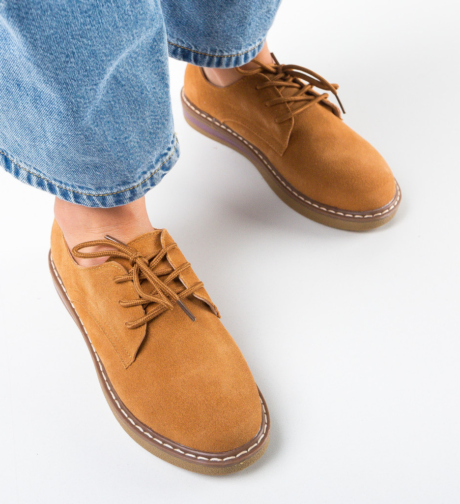 Pantofi Casual Romena Camel - Confort și Stil - imagine 2