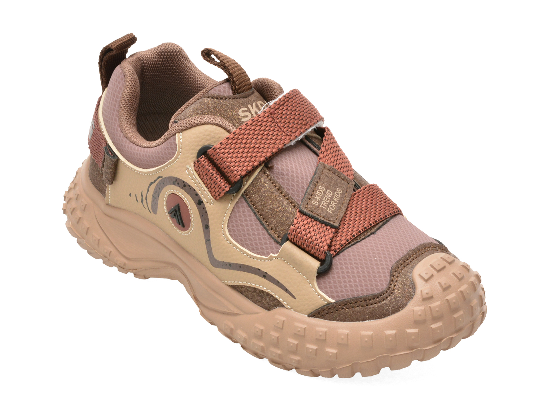 Pantofi sport Selection Kids gri din piele ecologică