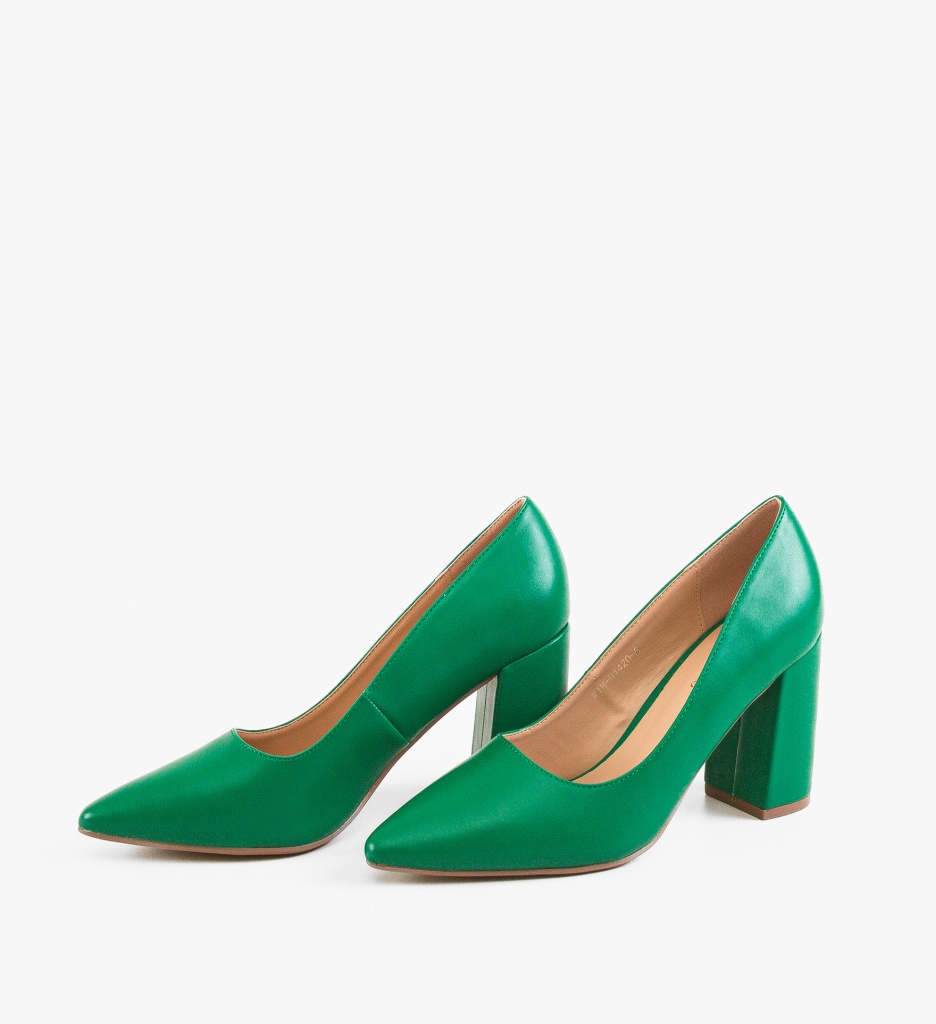 Pantofi Dama Aisha Verizi cu Toc Eleganți - imagine 4