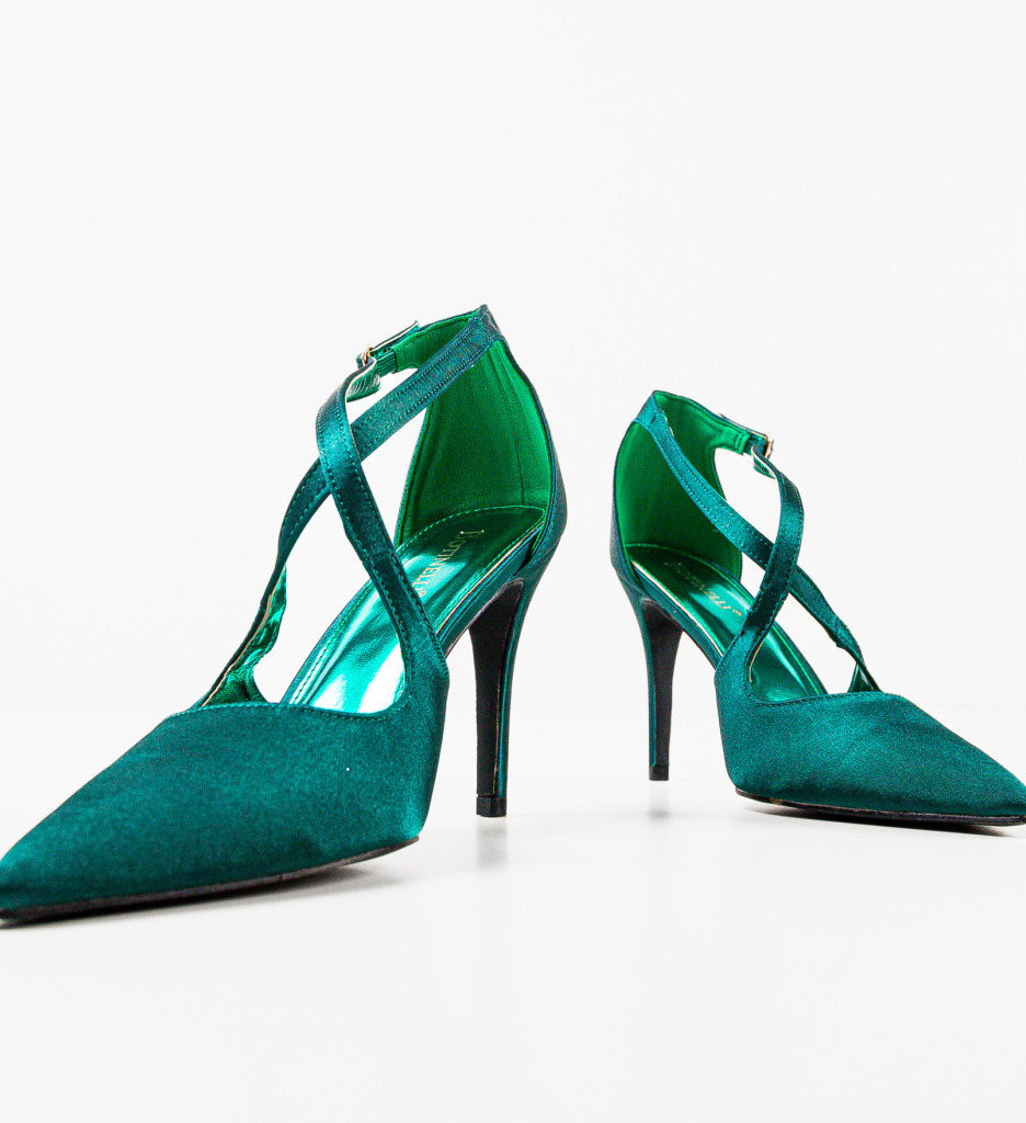 Pantofi cu toc Allow Verzi | Eleganță Asigurată - imagine 5