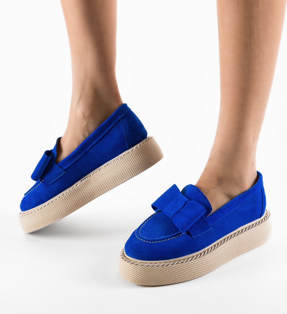 Pantofi Casual Kivu Albastri - Confort și Stil - imagine 4