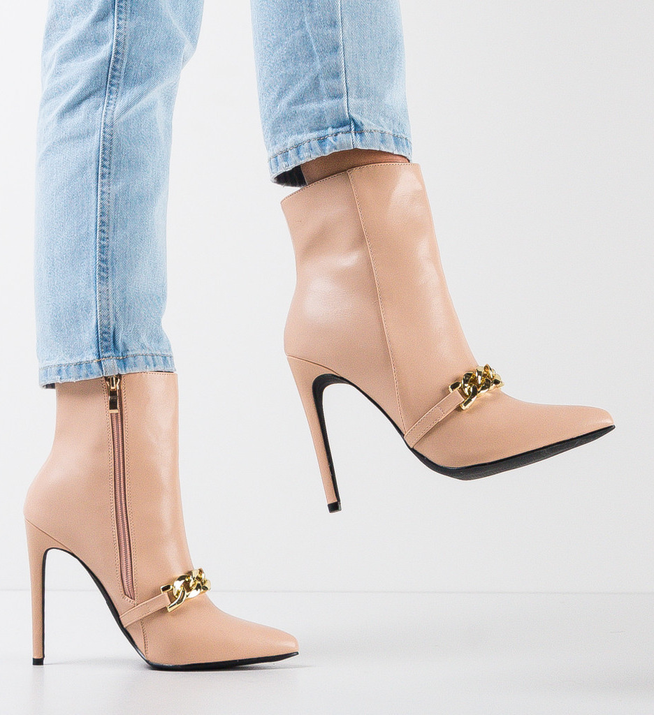 Botine Mischa Bej | Confort și Eleganță - imagine 3