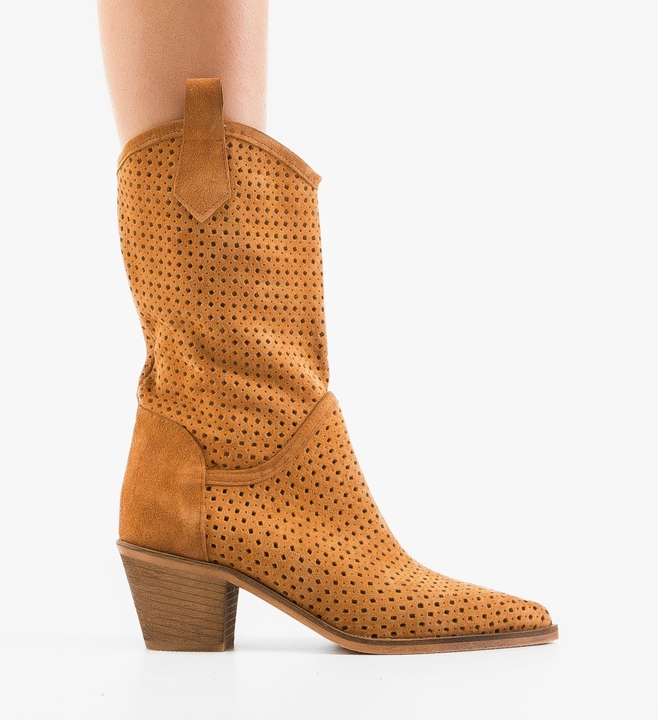 Botine Dama Tersa Camel | Eleganță și Stil - imagine 6