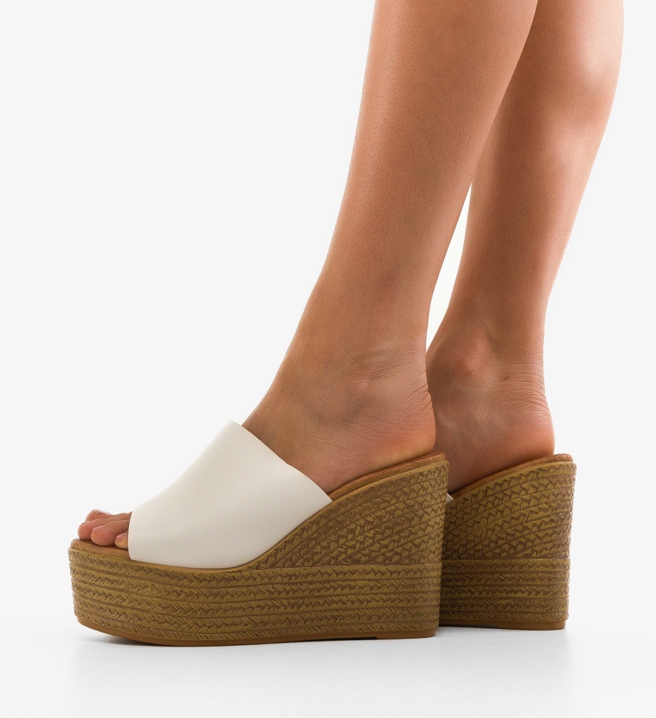 Platforme Dama Albe Elegante - Stil și Confort - imagine 2