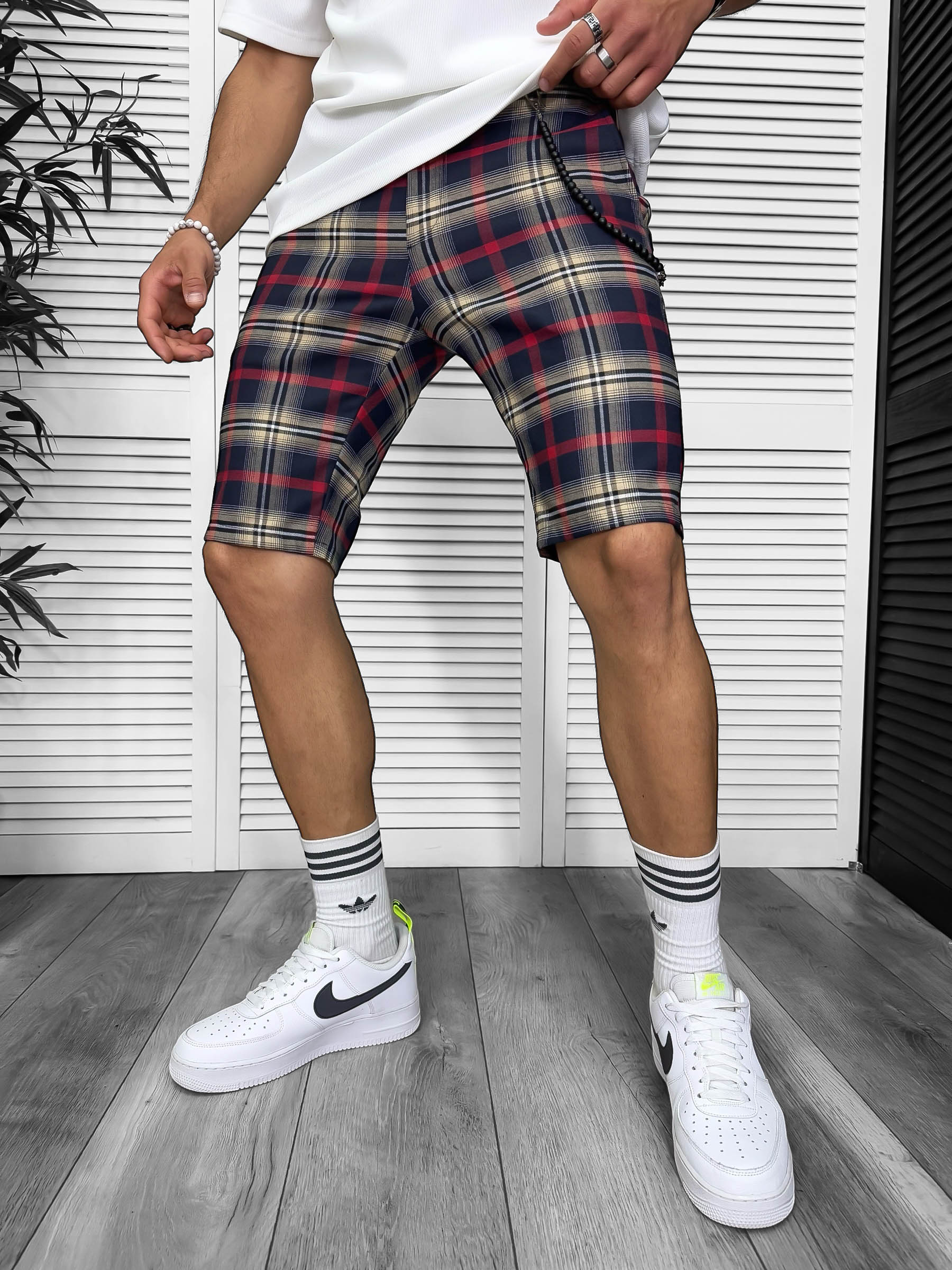 Pantaloni Scurti Carouri Barbati | Stil Casual