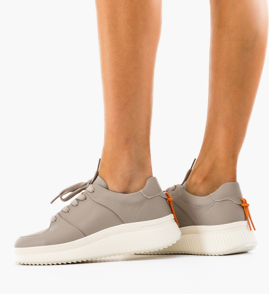 Sneakers Dama Honney Gri - Confort Asigurat - imagine 4